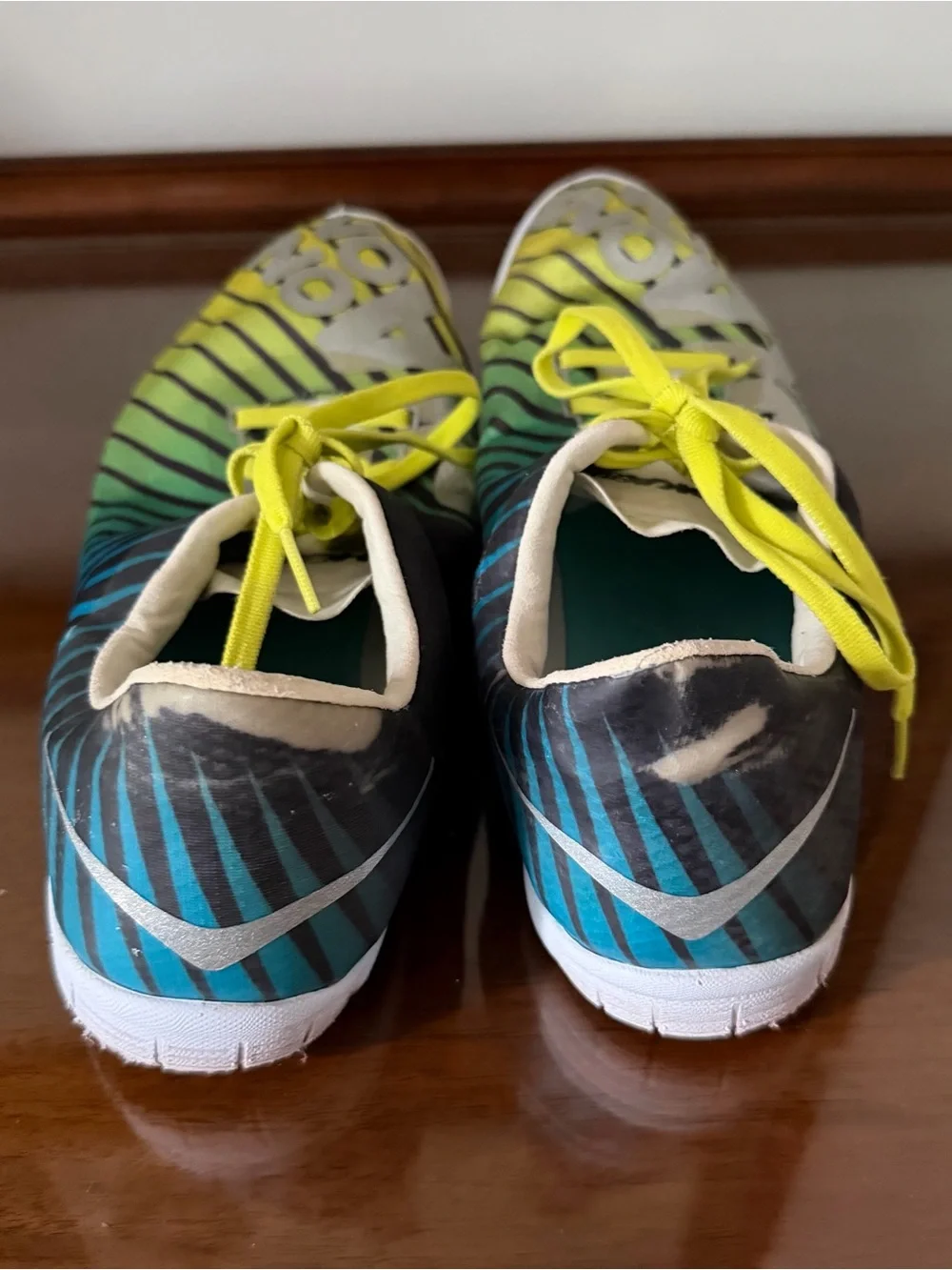 HOKA ONE ONE Speed Evo R Rio Track Spikes Men’s 10.5 Green Yellow Racing Shoes
